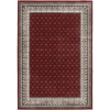 Central Oriental Heirloom Cinnabar/Navajo White Border/Abstract 9in. x 26in. Rect. Rug
