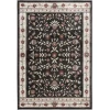 Central Oriental Heirloom Abbey/Navajo White Border/Floral 5ft.3in. x 7ft.7in. Rect. Rug