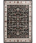 Central Oriental Heirloom Abbey/Navajo White Border/Floral 5ft.3in. x 7ft.7in. Rect. Rug