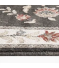 Central Oriental Heirloom Abbey/Navajo White Border/Floral 5ft.3in. x 7ft.7in. Rect. Rug