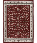 Central Oriental Heirloom Cinnabar/Navajo White Border/Floral 9in. x 33in. Rect. Rug
