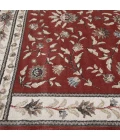 Central Oriental Heirloom Cinnabar/Navajo White Border/Floral 9in. x 33in. Rect. Rug