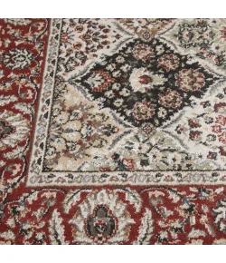 Central Oriental Heirloom Cinnabar/Multi Moroccan 9in. x 33in. Rect. Rug