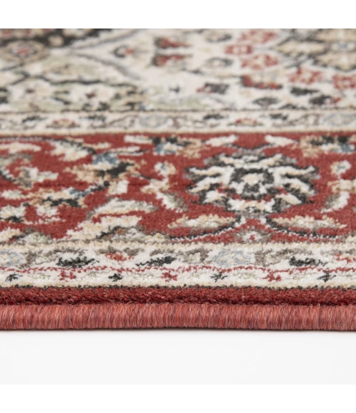 Central Oriental Heirloom Cinnabar/Multi Moroccan 5ft.3in. x 7ft.7in. Rect. Rug