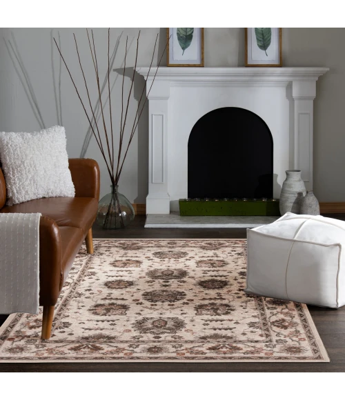 Central Oriental Heirloom Cinnabar/Blush Moroccan 9ft.10in. x 12ft.10in. Rect. Rug