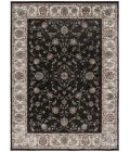 Central Oriental Heirloom Abbey/Navajo White Border/Floral 5ft.3in. x 7ft.7in. Rect. Rug