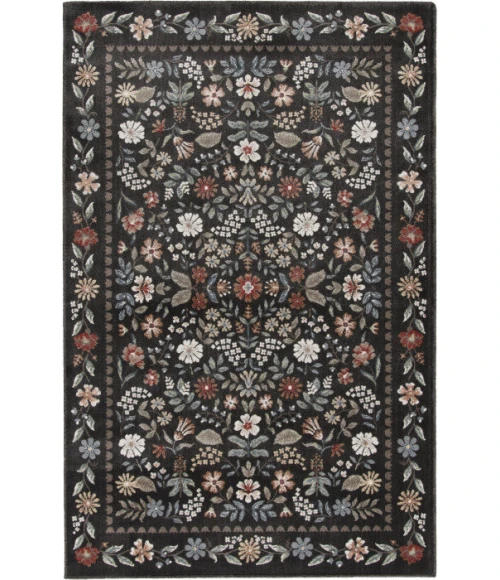 Central Oriental Erin & Ben _ Rooted Abbey/Multi Floral 7ft.10 x 9ft.10in. Rect. Rug