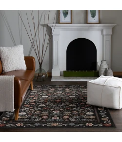 Central Oriental Erin & Ben _ Rooted Abbey/Multi Floral 7ft.10 x 9ft.10in. Rect. Rug