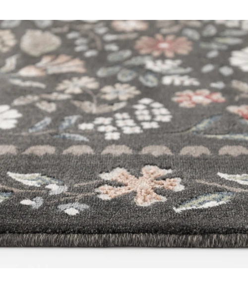 Central Oriental Erin & Ben _ Rooted Abbey/Multi Floral 7ft.10 x 9ft.10in. Rect. Rug