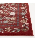 Central Oriental Erin & Ben _ Rooted Cinnabar/Multi Floral 7ft.10 x 9ft.10in. Rect. Rug