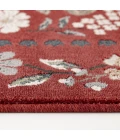 Central Oriental Erin & Ben _ Rooted Cinnabar/Multi Floral 7ft.10 x 9ft.10in. Rect. Rug
