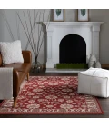Central Oriental Erin & Ben _ Rooted Cinnabar Floral 7ft.10 x 9ft.10in. Rect. Rug