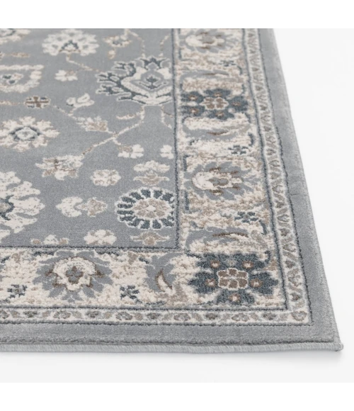 Central Oriental Erin & Ben _ Rooted Sky Blue Floral 7ft.10 x 9ft.10in. Rect. Rug