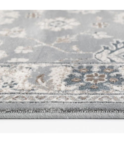 Central Oriental Erin & Ben _ Rooted Sky Blue Floral 7ft.10 x 9ft.10in. Rect. Rug