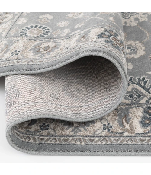 Central Oriental Erin & Ben _ Rooted Sky Blue Floral 7ft.10 x 9ft.10in. Rect. Rug