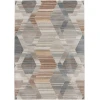 Central Oriental Landscape Salt/Multi Abstract 5ft. x 7ft.6in. Rect. Rug