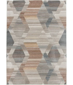 Central Oriental Landscape Salt/Multi Abstract 5ft. x 7ft.6in. Rect. Rug