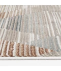Central Oriental Landscape Salt/Multi Abstract 5ft. x 7ft.6in. Rect. Rug