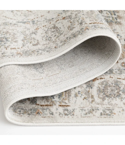 Central Oriental Landscape Shell/Sandstone Floral 5ft. x 7ft.6in. Rect. Rug