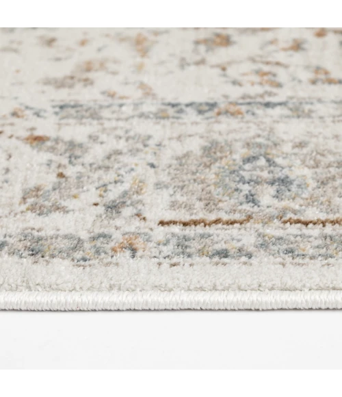 Central Oriental Landscape Shell/Sandstone Floral 5ft. x 7ft.6in. Rect. Rug
