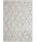 Central Oriental Landscape Salt/Shell Lattice 7ft.10in. x 9ft.10 Rect. Rug
