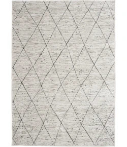 Central Oriental Landscape Salt/Shell Lattice 7ft.10in. x 9ft.10 Rect. Rug
