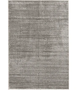 Central Oriental Landscape Pumice/Smoke Abstract 7ft.10in. x 10ft.10in. Rect. Rug