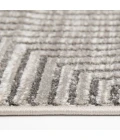 Central Oriental Landscape Pumice/Smoke Abstract 9in. x 26in. Rect. Rug