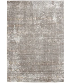 Central Oriental Landscape Pumice/Shell Abstract 9in. x 26in. Rect. Rug