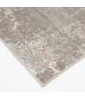 Central Oriental Landscape Pumice/Shell Abstract 9in. x 33in. Rect. Rug
