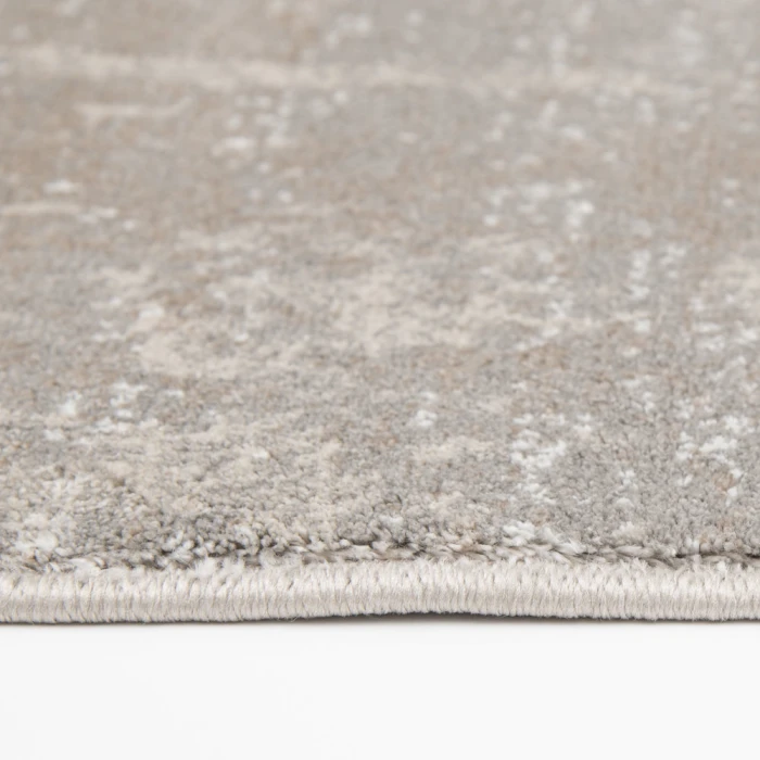 Central Oriental Landscape Pumice/Shell Abstract 9in. x 33in. Rect. Rug