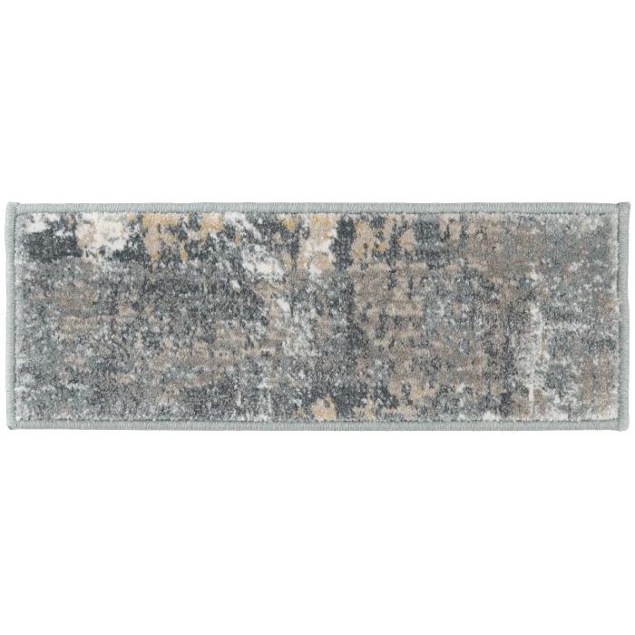 Central Oriental Landscape Harbor/Salt Abstract 7ft.10in. x 10ft.10in. Rect. Rug