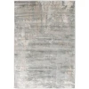 Central Oriental Landscape Harbor/Salt Abstract 9in. x 33in. Rect. Rug