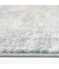 Central Oriental Landscape Harbor/Salt Abstract 7ft.10in. x 10ft.10in. Rect. Rug