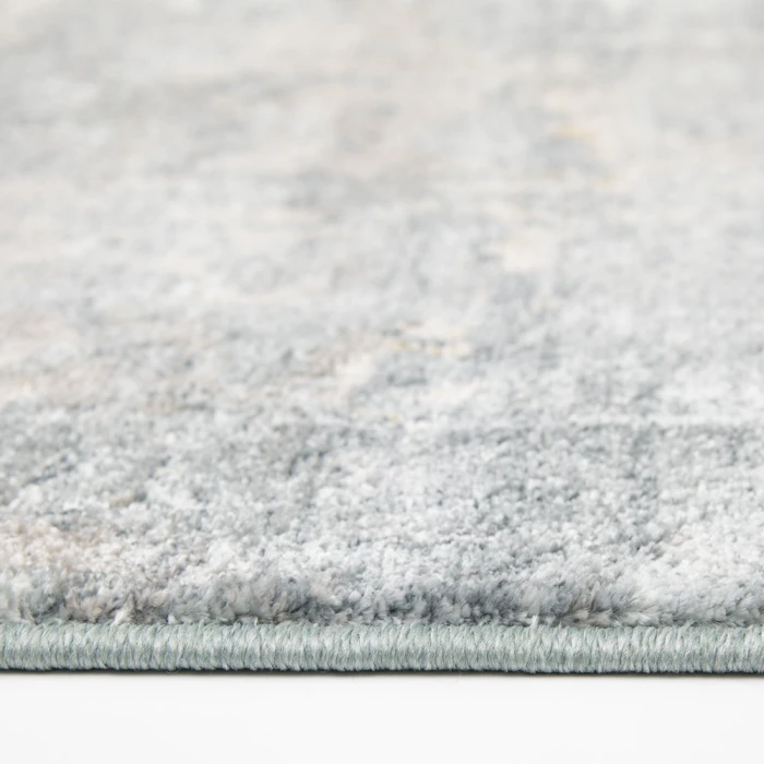 Central Oriental Landscape Harbor/Salt Abstract 7ft.10in. x 10ft.10in. Rect. Rug