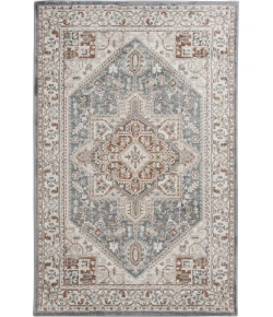 Central Oriental Landscape Harbor/Canyon Rose Moroccan 7ft.10in. x 9ft.10in. Rect. Rug