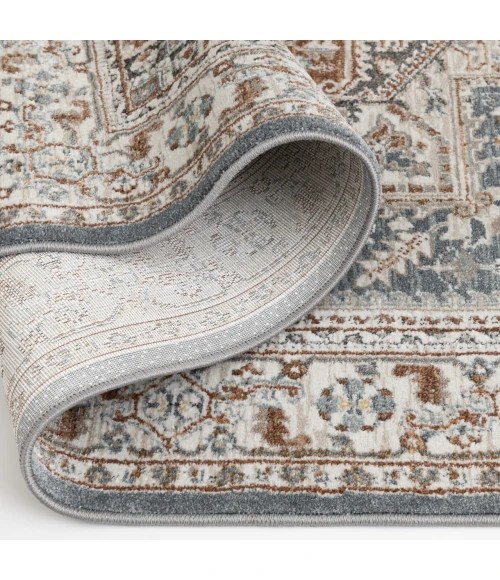 Central Oriental Landscape Harbor/Canyon Rose Moroccan 5ft. x 7ft.6in. Rect. Rug