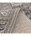 Central Oriental Clearwater Chalk/Gunmetal Oriental/Traditional 9in. x 33in. Rect. Rug