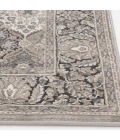 Central Oriental Clearwater Chalk/Gunmetal Oriental/Traditional 9in. x 33in. Rect. Rug