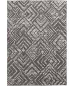 Central Oriental Lowell Gray Geometric 7ft.6 x 9ft.6in. Rect. Rug