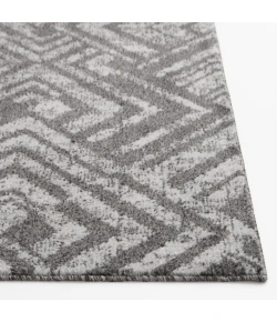 Central Oriental Lowell Gray Geometric 7ft.6 x 9ft.6in. Rect. Rug