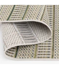 Central Oriental Colourscape Green/Ecru Stripe 7ft.10in. x 9ft.10in. Rect. Rug