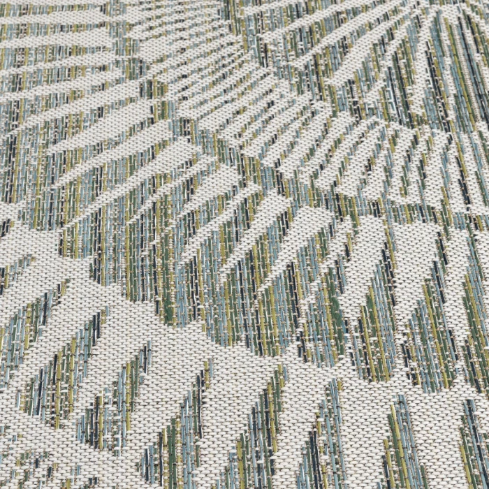 Central Oriental Colourscape Green/Ecru Abstract 7ft.10in. x 9ft.10in. Rect. Rug
