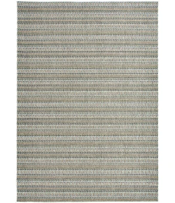 Central Oriental Colourscape Green/Ecru Stripe 7ft.10in. x 9ft.10in. Rect. Rug