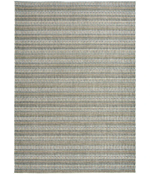 Central Oriental Colourscape Green/Ecru Stripe 7ft.10in. x 9ft.10in. Rect. Rug