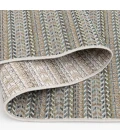 Central Oriental Colourscape Green/Ecru Stripe 7ft.10in. x 9ft.10in. Rect. Rug