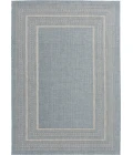 Central Oriental Melbourne Tidepool Border/Abstract 5ft. x 7ft. Rect. Rug