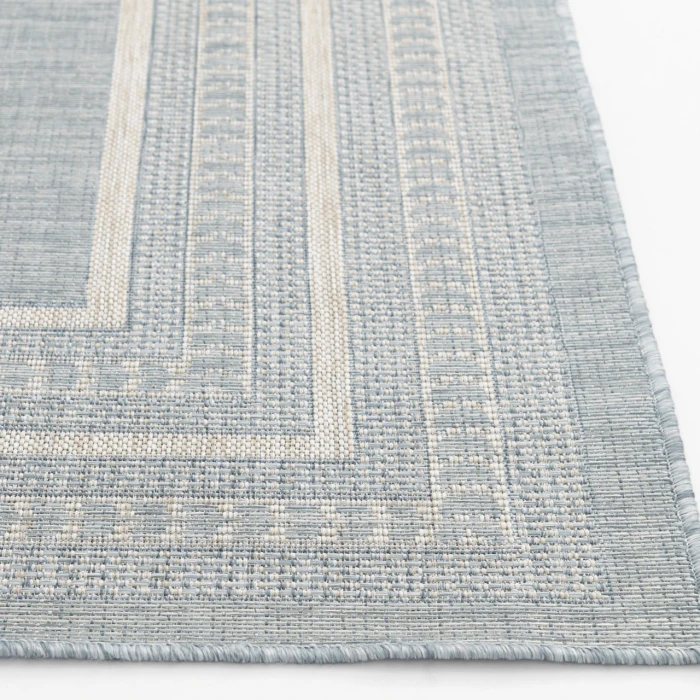 Central Oriental Melbourne Tidepool Border/Abstract 3ft.3in. x 5ft.3in. Rect. Rug
