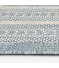 Central Oriental Melbourne Tidepool Border/Abstract 5ft. x 7ft. Rect. Rug