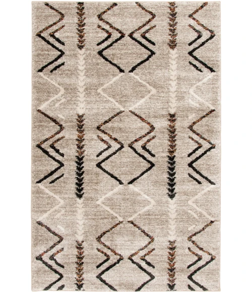 Central Oriental Oklahoma Nickel/Multi Moroccan 5ft. x 7ft.3in. Rect. Rug